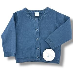 Edgehill Collection Blue Cardigan Sweater Baby Boy Size 9 Months Blue